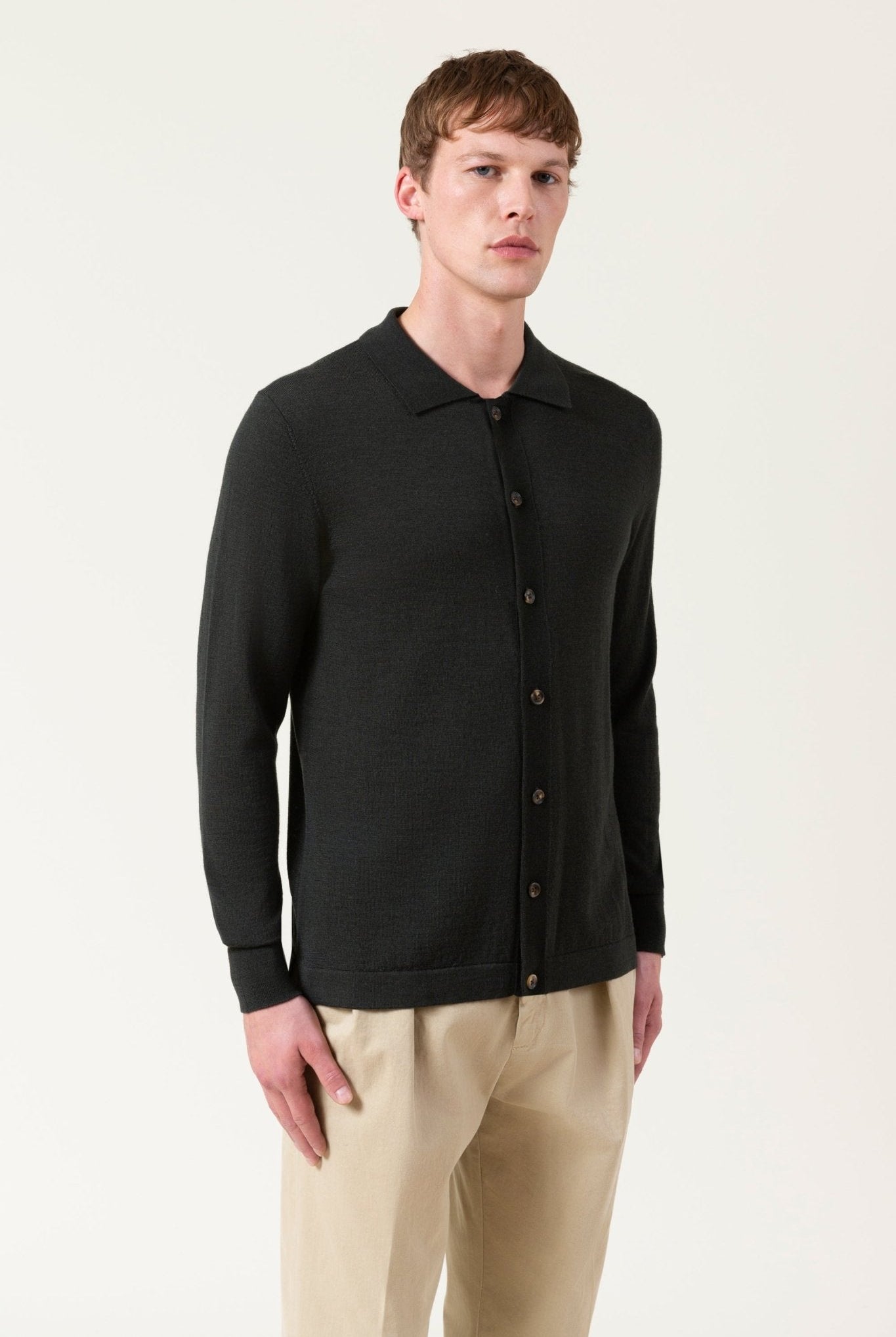 Cardigan Freeman In Lana Merino - autore - au Maglioni