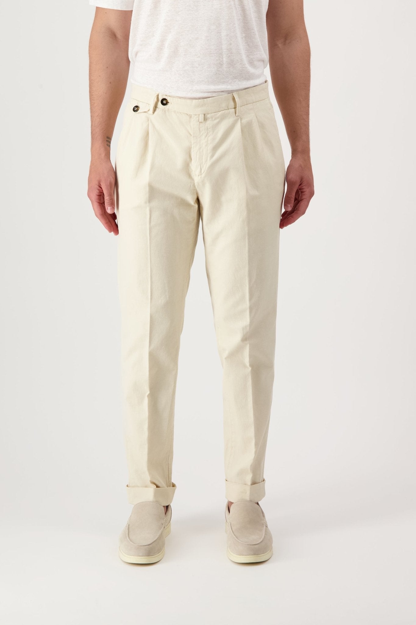 Pantaloni Grant In Cotone e Lino - autore - au Pantaloni