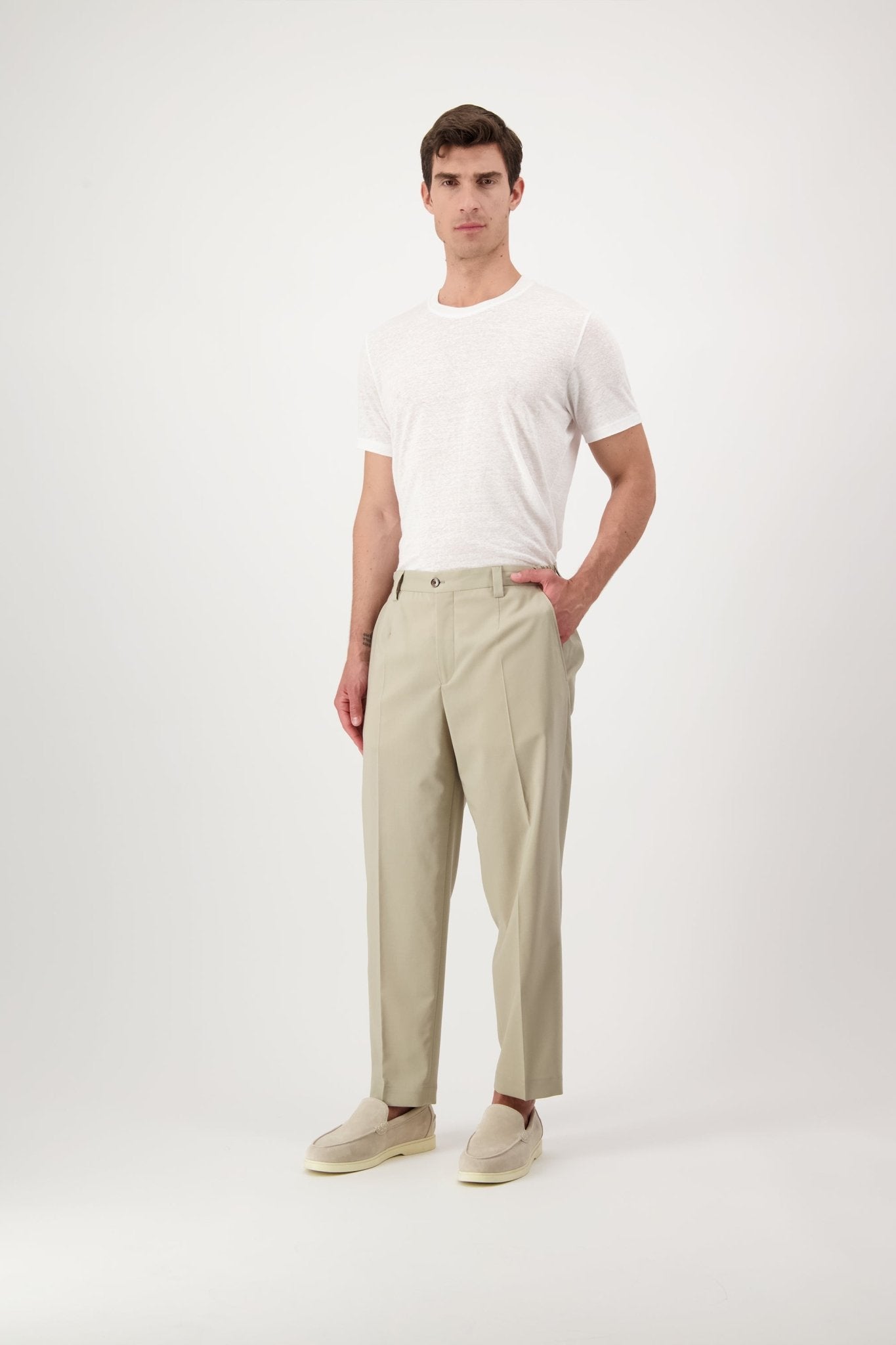 Pantalone Livingstone in Lana Vergine - autore - au Pantaloni