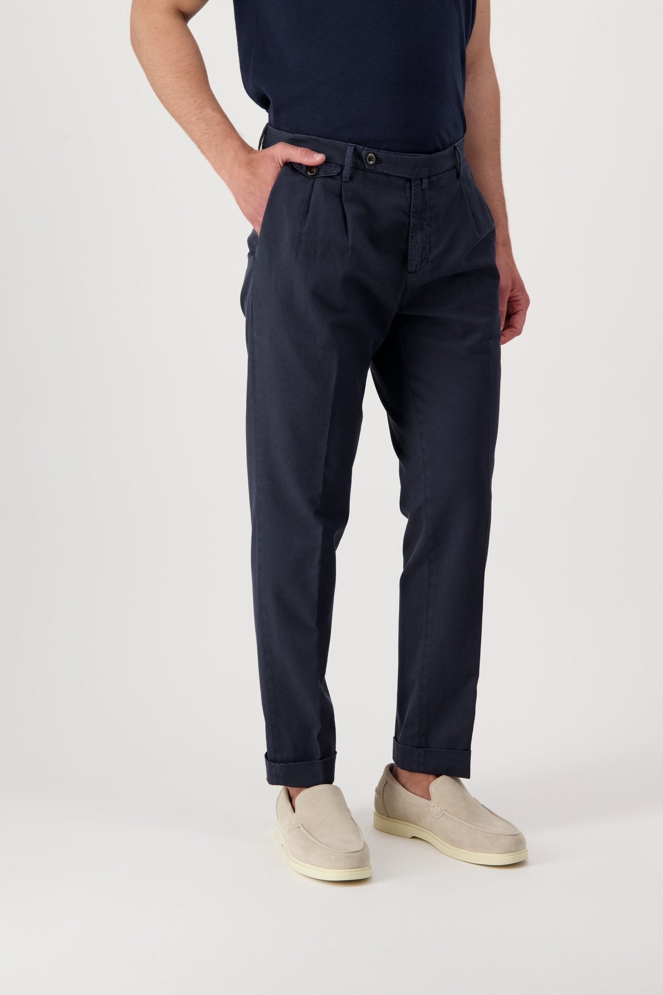 Pantaloni Grant in Cotone e Lino - autore - au Pantaloni